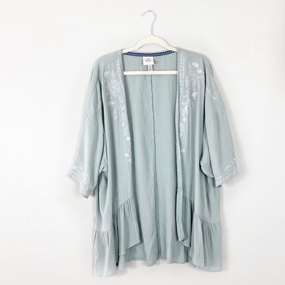 Knox Rose Tops - Knox Rose Boho Embroidered Kimono